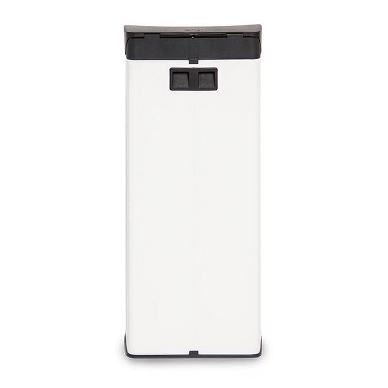 Thùng Rác inox Fitis Premium 22L - Vuông đạp cao - 3 Màu (Inox mờ, Trắng, Đen) - SPL1-901, SPL1-904, SPL1-903 image number null